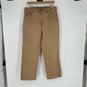 Dickies Brown Carpenter Straight Leg Pants Sz 34x30